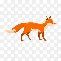 卡通手绘黄色秋天狐狸-空若网 卡通手绘黄色秋天狐狸-空若网