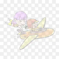 可爱卡通飞机-空若网 可爱卡通飞机-空若网