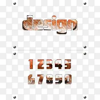 橙色数字字体样式效果免扣素材-空若网 橙色数字字体样式效果免扣素材-空若网