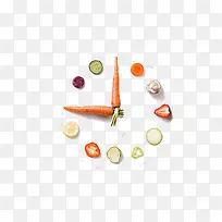 食物组成的钟表-空若网 食物组成的钟表-空若网