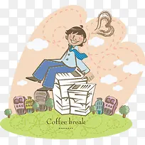 矢量卡通男人素材-空若网 矢量卡通男人素材-空若网