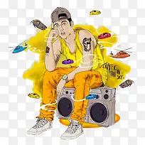 ��ɫ��������廭-������