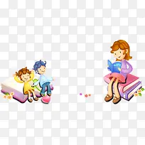 卡通可爱学习师生-空若网 卡通可爱学习师生-空若网