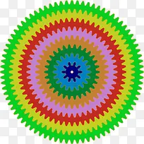 彩色的齿轮-空若网 彩色的齿轮-空若网