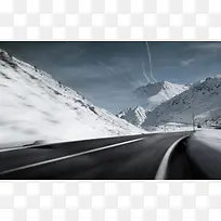 雪山公路时尚背景-空若网 雪山公路时尚背景-空若网