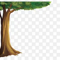 卡通遮风挡雨的大树-空若网 卡通遮风挡雨的大树-空若网