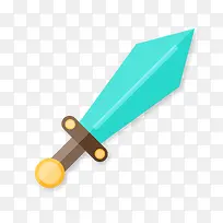 矢量卡通扁平化剑png-空若网 矢量卡通扁平化剑png-空若网