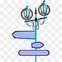 路灯指示牌-空若网 路灯指示牌-空若网