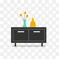 矢量扁平化橱柜-空若网 矢量扁平化橱柜-空若网