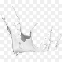 白色牛奶滴落造型-空若网 白色牛奶滴落造型-空若网