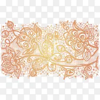 矢量黄色花纹-空若网 矢量黄色花纹-空若网