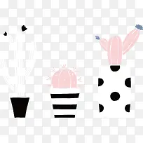 卡通手绘扁平化盆栽-空若网 卡通手绘扁平化盆栽-空若网