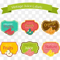 矢量手绘水果标签-空若网 矢量手绘水果标签-空若网