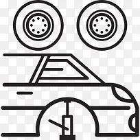 更换轮胎图标-空若网 更换轮胎图标-空若网