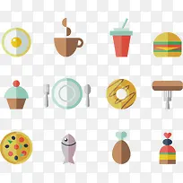 矢量扁平食物-空若网 矢量扁平食物-空若网