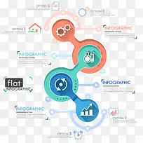 扁平化圆环信息分类ppt矢量图-空若网 扁平化圆环信息分类ppt矢量图-空若网