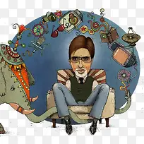 创意欧美风人物插画-空若网 创意欧美风人物插画-空若网