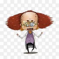 创意小人物博士插画-空若网 创意小人物博士插画-空若网