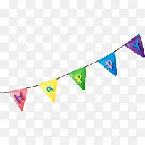 快乐小吊旗-空若网 快乐小吊旗-空若网