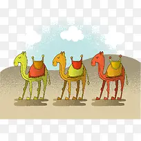 矢量骆驼沙漠埃及-空若网 矢量骆驼沙漠埃及-空若网