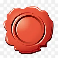 矢量红色印泥素材-空若网 矢量红色印泥素材-空若网