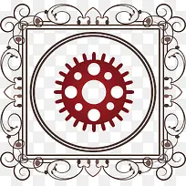 花纹线条矢量机械边框素材-空若网 花纹线条矢量机械边框素材-空若网