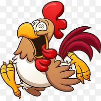 矢量卡通公鸡-空若网 矢量卡通公鸡-空若网