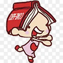 可爱读书小人物设计-空若网 可爱读书小人物设计-空若网