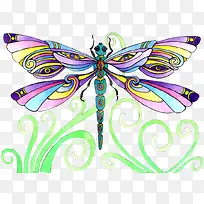彩绘蜻蜓-空若网 彩绘蜻蜓-空若网