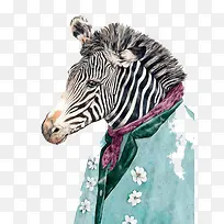 水彩斑马-空若网 水彩斑马-空若网