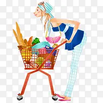 手绘时尚购物男生-空若网 手绘时尚购物男生-空若网