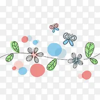 时尚简洁手绘碎花元素-空若网 时尚简洁手绘碎花元素-空若网