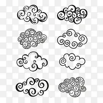 云朵云纹矢量-空若网 云朵云纹矢量-空若网
