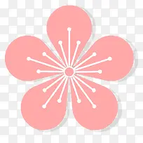 手绘卡通桃花花瓣矢量图形-空若网 手绘卡通桃花花瓣矢量图形-空若网