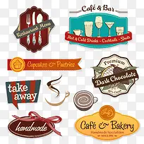 矢量餐饮标签素材-空若网 矢量餐饮标签素材-空若网