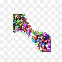 彩色立方体块-空若网 彩色立方体块-空若网