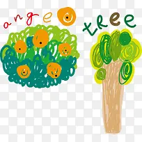 卡通手绘树-空若网 卡通手绘树-空若网