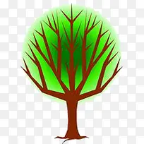 卡通简约抽象树-空若网 卡通简约抽象树-空若网