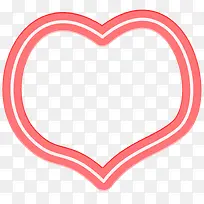 浅红色双爱心边框-空若网 浅红色双爱心边框-空若网