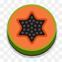 卡通木瓜横切面-空若网 卡通木瓜横切面-空若网