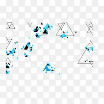 蓝色简约三角形-空若网 蓝色简约三角形-空若网