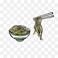 手绘中国传统食物矢量图-空若网 手绘中国传统食物矢量图-空若网