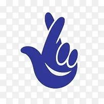 蓝色手势-空若网 蓝色手势-空若网