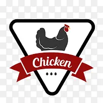 三角形公鸡店标-空若网 三角形公鸡店标-空若网