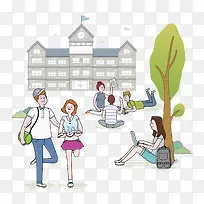 校园里的人-空若网 校园里的人-空若网