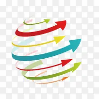 彩色环球箭头-空若网 彩色环球箭头-空若网