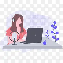 ��ͨʱ��Ů��ֱ����廭װ��ͼ��-������