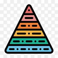 彩色手绘圆角三角形元素-空若网 彩色手绘圆角三角形元素-空若网