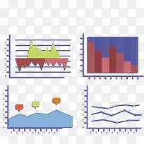 矢量艺术折线统计图-空若网 矢量艺术折线统计图-空若网