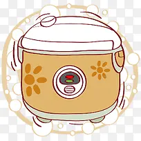 电饭锅插画-空若网 电饭锅插画-空若网